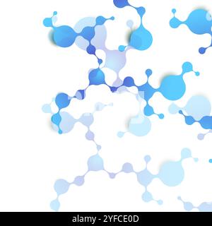 Abstract vector polygonal background with connecting dots with lines. Stock Vector