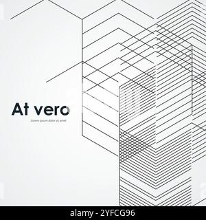 Abstract hexagonal background. Vector illustration Stock Vector