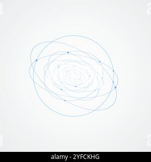 white background with abstract circles Stock Vector
