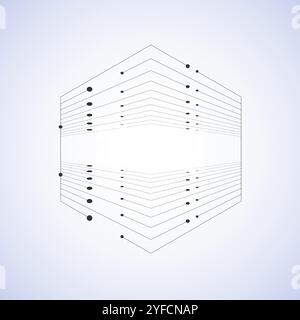 vector abstract background hexagons pattern. Stock Vector
