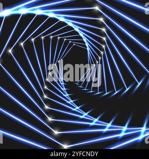 Abstract technology wire hexagonal vector background Stock Vector