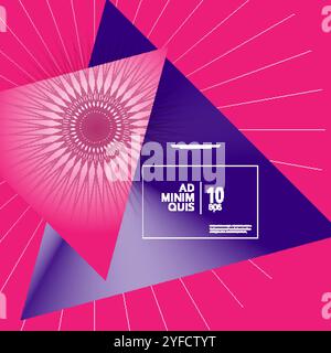 Abstract triangle in abstract style. Colorful vector illustration. Decorative backdrop vector Stock Vector