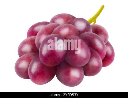 Fresh red grapes isolated on a white background Stock Photo