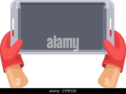 Cartoon bake pallet Stock Vector