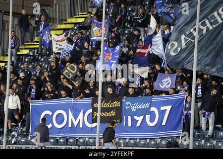 Firenze, Italia. 04th Nov, 2024. Como's supporters during the Serie A soccer match between Empoli and Inter at the “Carlo Castellani - Computer Gross Arena” Stadium in Empoli (FI), center of Italy - Wednesday, November 04, 2024. Sport - Soccer (Photo by Marco Bucco/La Presse) Credit: LaPresse/Ģ����ý Live News Stock Photo