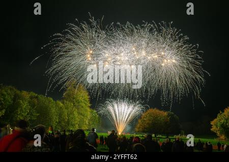 Firework Display in Oxfordshire Stock Photo