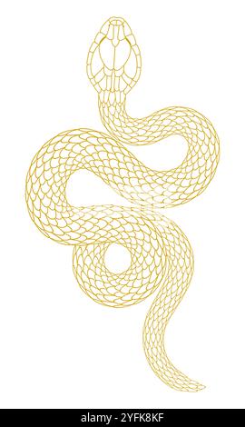 A simple cartoon snake illustration Stock Vector