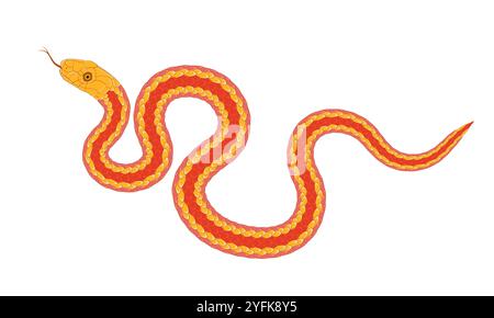 A simple cartoon snake pattern Stock Vector