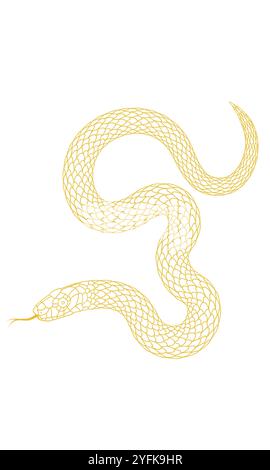 A simple cartoon snake illustration Stock Vector