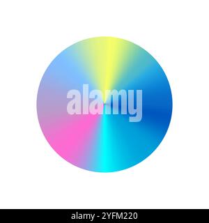 Angular or Conical gradient vector illustration. Stock Vector