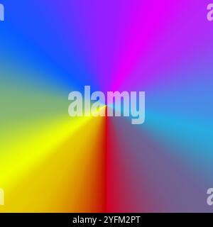 Vibrant Radial Rainbow Gradient Abstract Background Vector. Stock Vector