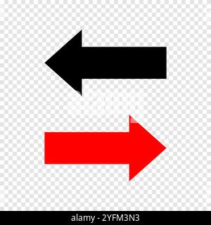 Directional cardboard arrow vector illustration. Stock Vector