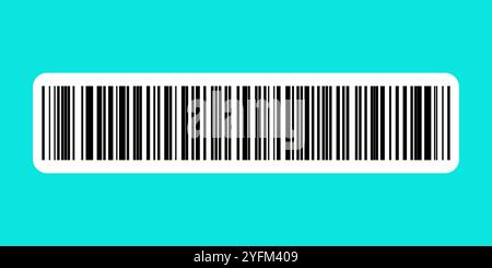 Simple barcode graphic displayed on background. Stock Vector