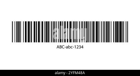 Simple barcode graphic displayed on background. Stock Vector