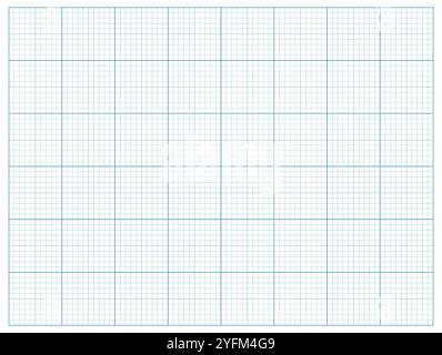 Millimeter graph paper grid geometric abstract square background pattern for technical engineering line scale measurement. Stock Vector