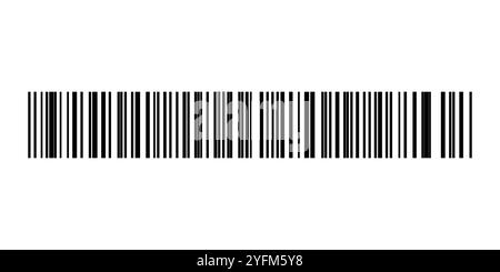 Simple barcode graphic displayed on background. Stock Vector