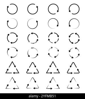 Set of Loading Icons with Different Opacity Levels. Stock Vector