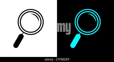 Magnifying lens icons. Zoom out and Zoom in icons. Stock Vector