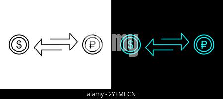Dollar to product exchange concept a visual representation of commerce and value transfer between currency and goods Stock Vector
