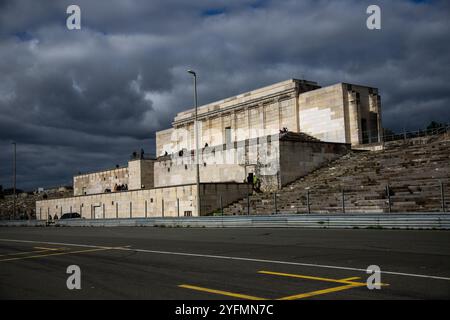 Zeppelinfeld in Nürnberg, Germany..View of former Nazi congress hall in Nurnberg, Stock Photo