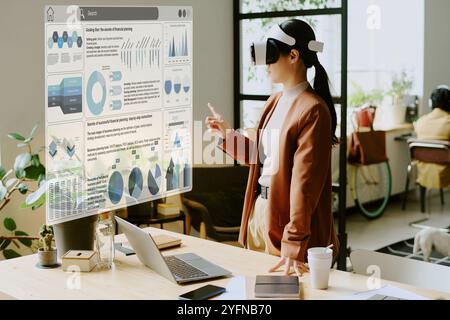 Office Worker Using Virtual App Stock Photo