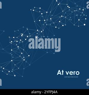 Vector connection abstract design futuristic background Stock Vector