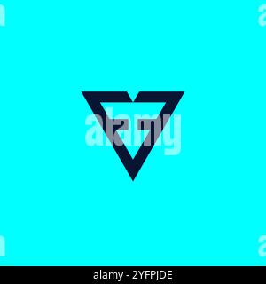 FF Logo Design Modern Simple. F Icon Vector Stock Vector