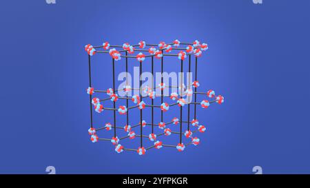 Model of graphite crystal lattice 3d illustration Stock Photo - Alamy