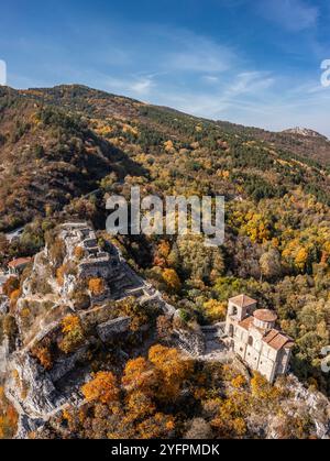 Medieval Asen's Fortress near Asenovgrad, Plovdiv, Bulgaria Stock Photo