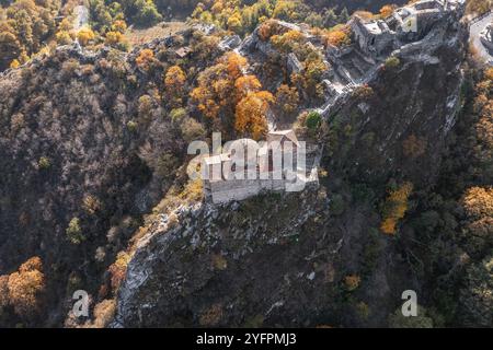 Medieval Asen's Fortress near Asenovgrad, Plovdiv, Bulgaria Stock Photo