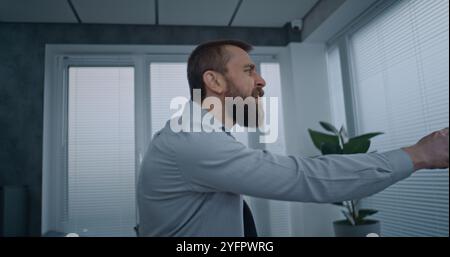 An Insane Business Man Stock Photo - Alamy