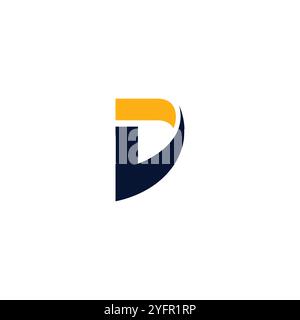 Letter VD connect geometric symbol simple logo design vector Stock Vector