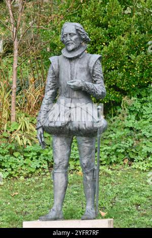 Sir George Somers Bronze Statue Lyme Regis Dorset England uk 2024 Stock Photo