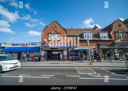 LONDON- OCTOBER 7, 2024: West Hampstead Station- Underground Station on the Jubilee line in NW6 Stock Photo