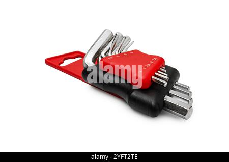 set of hex keys  isolated on the white background Stock Photo