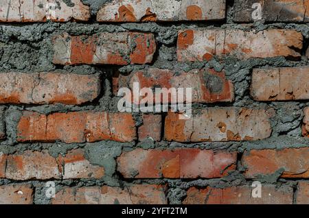 Old textured brick wall background Stock Photo