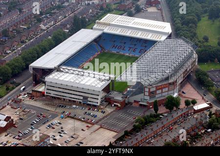 An aerial view of Villa Park the home of Aston Villa football club. 2002 Stock Photo