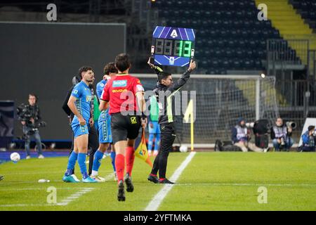 Firenze, Italia. 04th Nov, 2024. Blackboard replecements during the Serie A soccer match between Empoli and Inter at the “Carlo Castellani - Computer Gross Arena” Stadium in Empoli (FI), center of Italy - Wednesday, November 04, 2024. Sport - Soccer (Photo by Marco Bucco/La Presse) Credit: LaPresse/Ģ����ý Live News Stock Photo