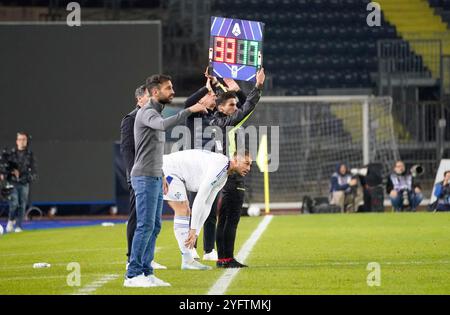 Firenze, Italia. 04th Nov, 2024. Blackboard replecements during the Serie A soccer match between Empoli and Inter at the “Carlo Castellani - Computer Gross Arena” Stadium in Empoli (FI), center of Italy - Wednesday, November 04, 2024. Sport - Soccer (Photo by Marco Bucco/La Presse) Credit: LaPresse/Ģ����ý Live News Stock Photo