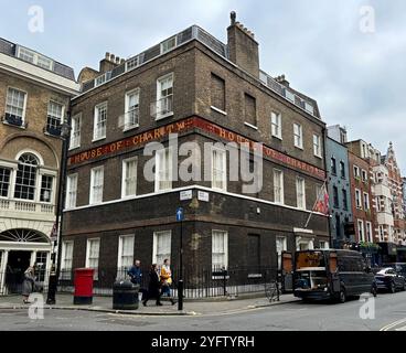 House of St Barnabas, previously The House of Charity, 1 Greek St Soho. Founded in 1846, Permanently closed in Jan 2024. Stock Photo