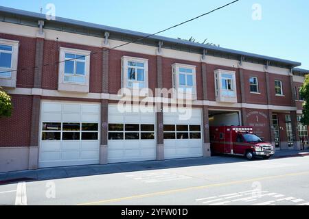 Southern Marin Fire - Station No. 1. Stock Photo