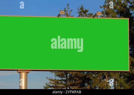 Background for design, billboards on city streets and along roads Stock Photo