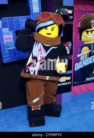 Lucy at the Los Angeles premiere of 'The Lego Movie 2: The Second Part' held at the Regency Village Theatre in Westwood, USA on February 2, 2019. Stock Photo