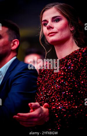 Middelkerke, Belgium. 05th Nov, 2024. Belgian Lotte Kopecky is seen at the 'Flandrien' award ceremony for the best Belgian cyclist of the 2024 cycling season, organized by newspaper 'Het Nieuwsblad', Tuesday 05 November 2024 in Middelkerke. BELGA PHOTO DAVID PINTENS Credit: Belga News Agency/Alamy Live News Stock Photo