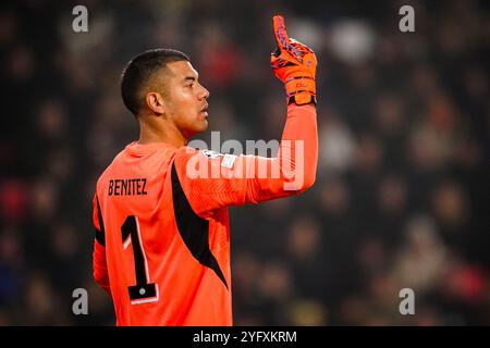 Eindhoven, Netherlands. 05th Nov, 2024. EINDHOVEN, NETHERLANDS - NOVEMBER 5: PSV goalkeeper Walter Benitez gestures during the UEFA Champions League 2024/25 League Phase MD4 match between PSV Eindhoven and Girona FC at PSV Stadion on November 5, 2024 in Eindhoven, Netherlands. (Photo by Rene Nijhuis/MB Media) Credit: MB Media Solutions/Alamy Live News Stock Photo