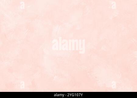 Painted soft pink apricot grungy background or texture, plaster, part of the wall, abstract wallpaper for design Stock Photo