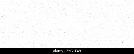 Black and white dirty dot seamless pattern. Grunge dripped splashed sprinkles, particles, dust wallpaper. Small distress noise grain repeated background. Random mottled gritty overlay texture. Vector Stock Vector