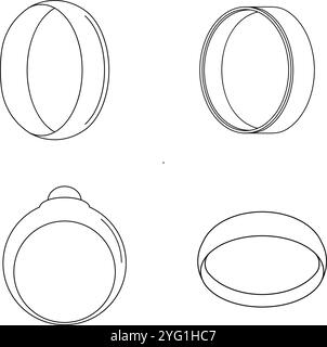ring icon simple illustration design Stock Vector
