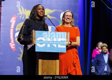 Michigan Supreme Court Justice Kyra Harris Bolden listens to oral ...