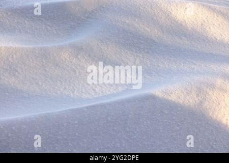 Snow pattern on a snowdrift Stock Photo